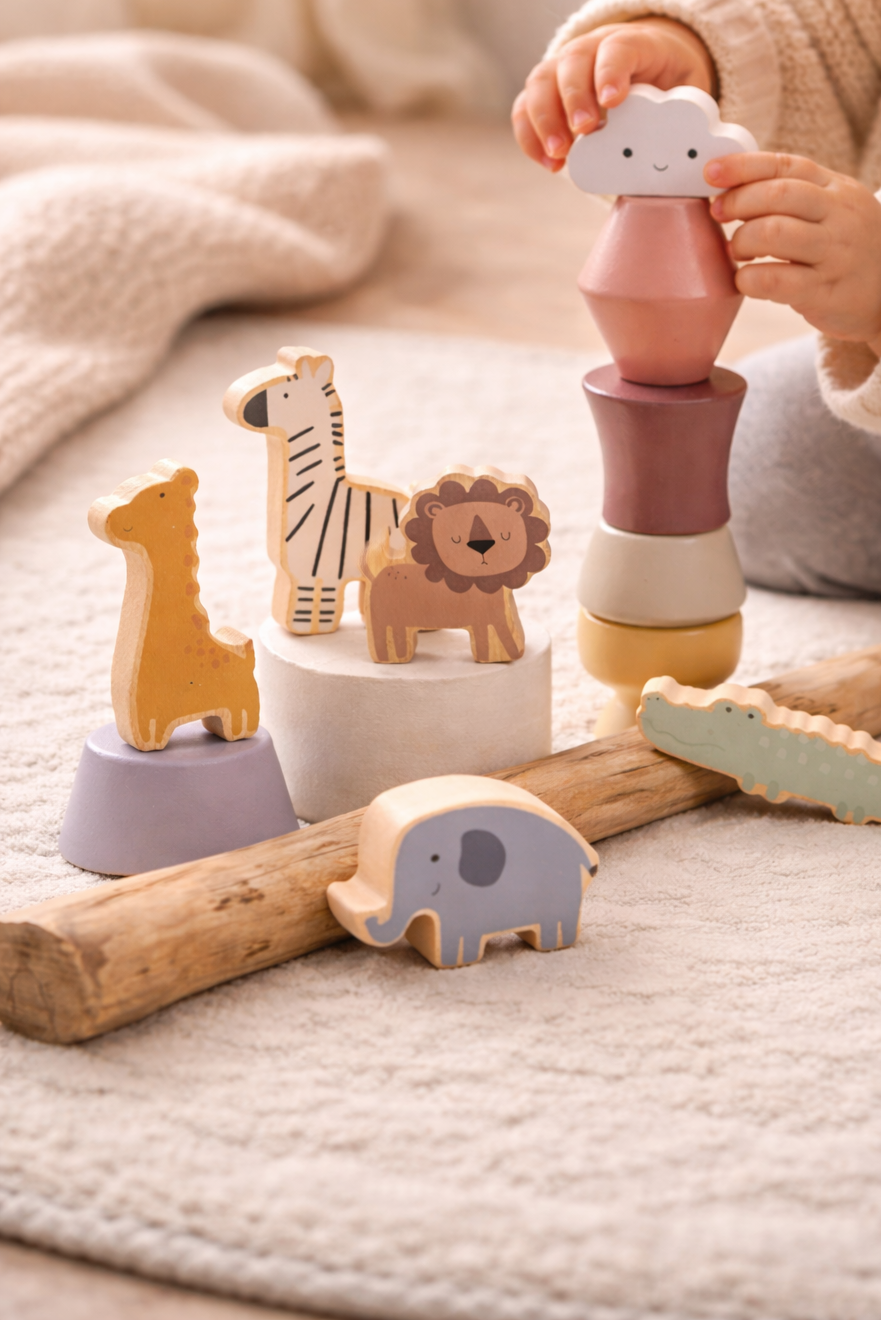 L'Équilibre | Wooden Animal Stacking Game