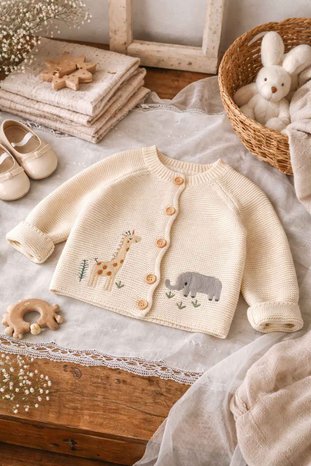 Le Petit Cardigan | Embroidered Cotton Knit