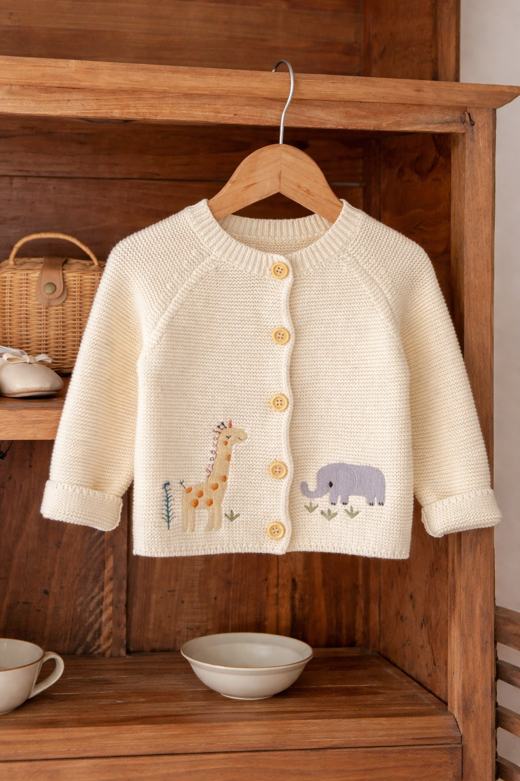 Le Petit Cardigan | Embroidered Cotton Knit